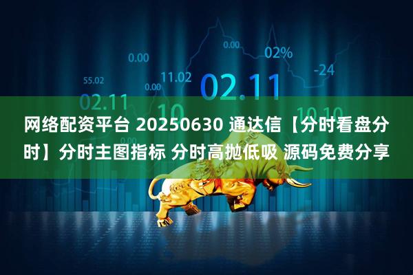 网络配资平台 20250630 通达信【分时看盘分时】分时主图指标 分时高抛低吸 源码免费分享